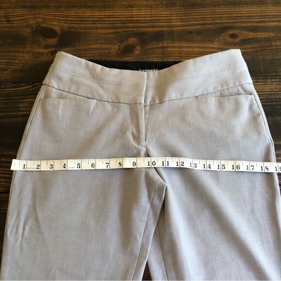 Express Editor Wide Leg Trousers Women’s 30 Gray Career Office Pants Comfort - Picture 9 of 12